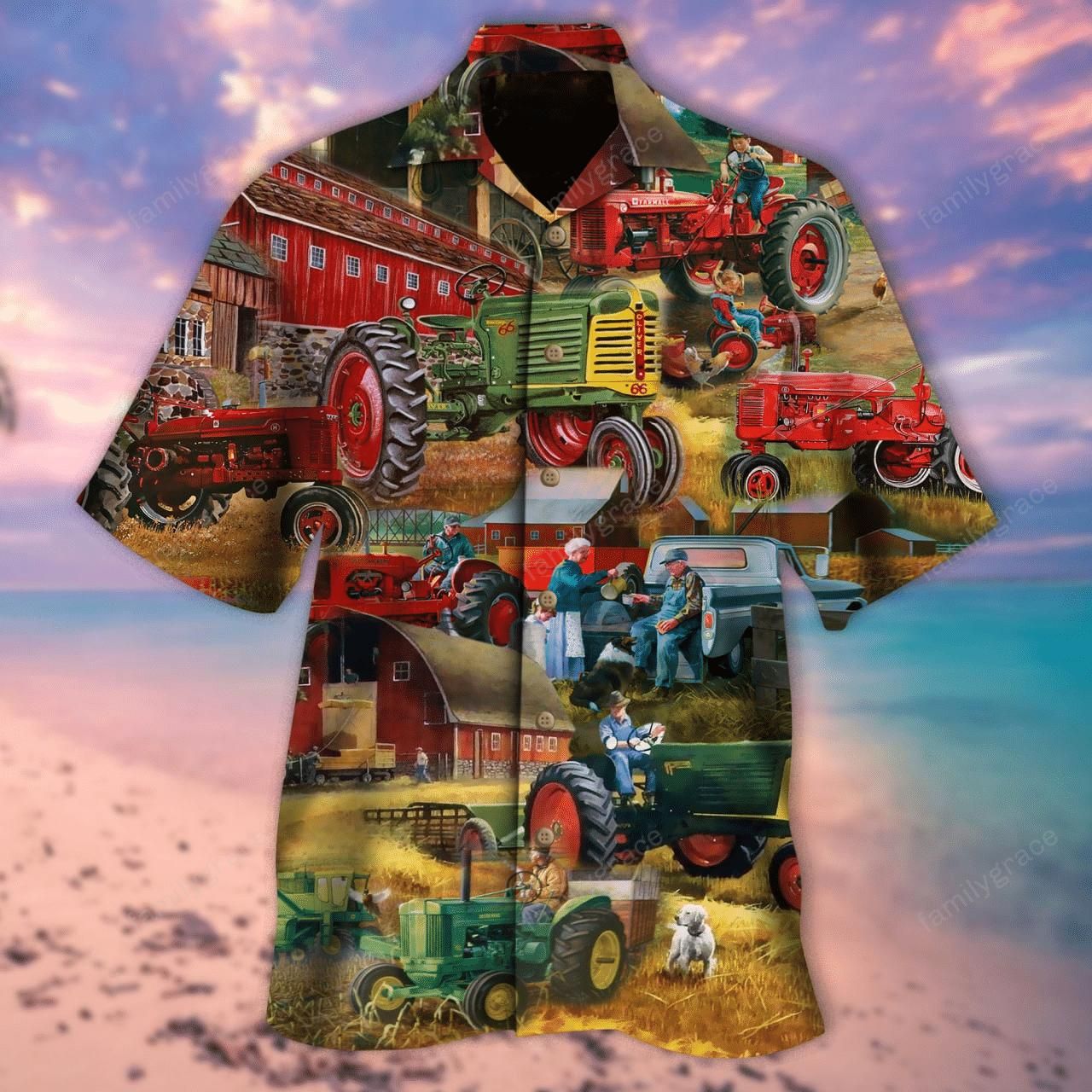 Life Is Better On Papa'S Tractor Aloha Hawaiian Shirt Colorful Short Sleeve Summer Beach Casual Shirt For Men And Women