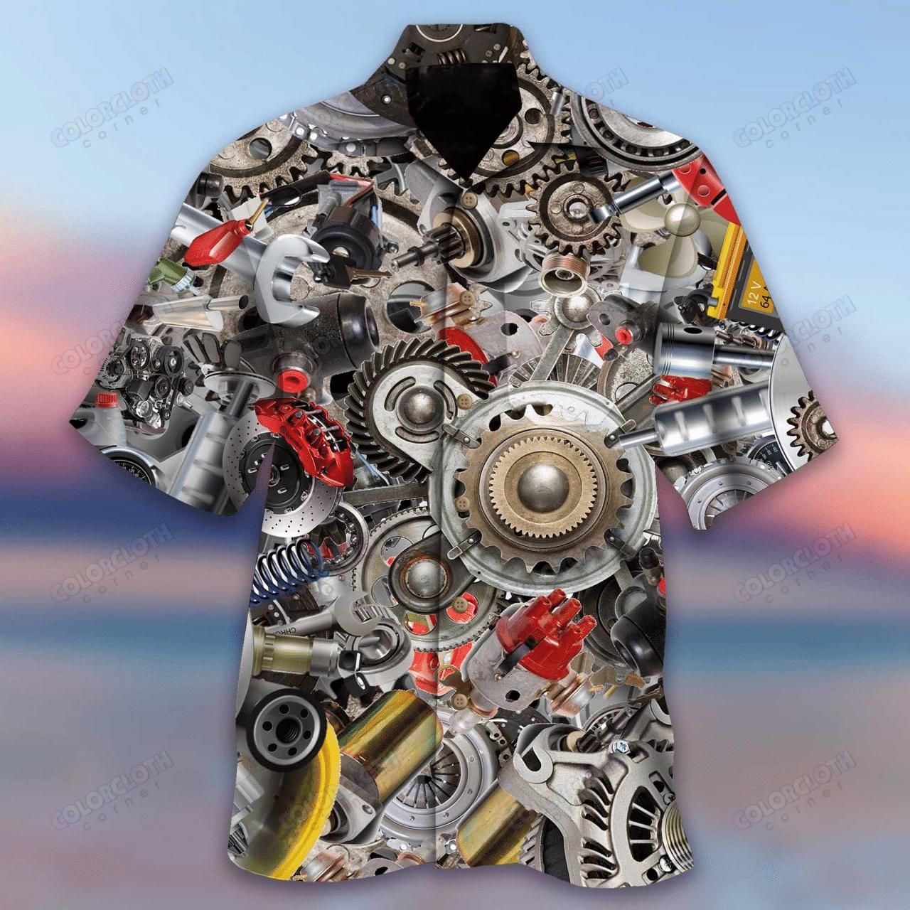 Mechanic I'M A Mechanic It'S Not For The Weak Aloha Hawaiian Shirt Colorful Short Sleeve Summer Beach Casual Shirt For Men And Women