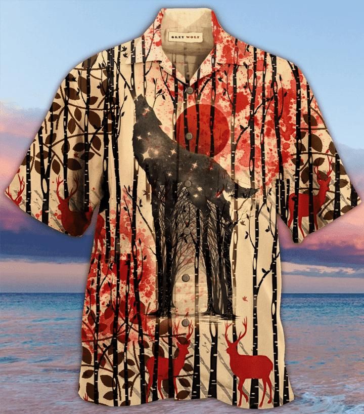 One Wolf Lives No Sheep'S Safe Christmas Aloha Hawaiian Shirt Colorful Short Sleeve Summer Beach Casual Shirt For Men And Women