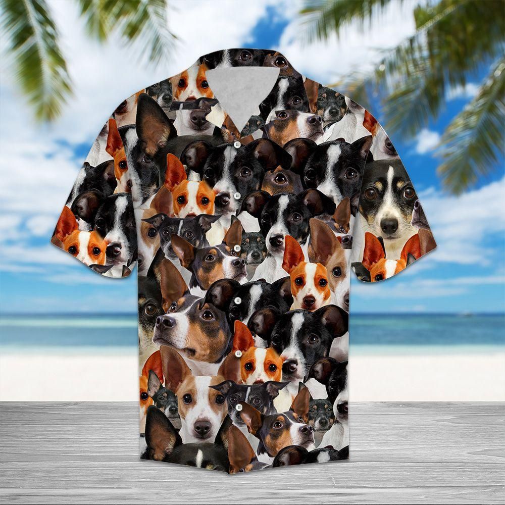 Rat Terrier Aloha Hawaiian Shirt Colorful Short Sleeve Summer Beach Casual Shirt For Men And Women