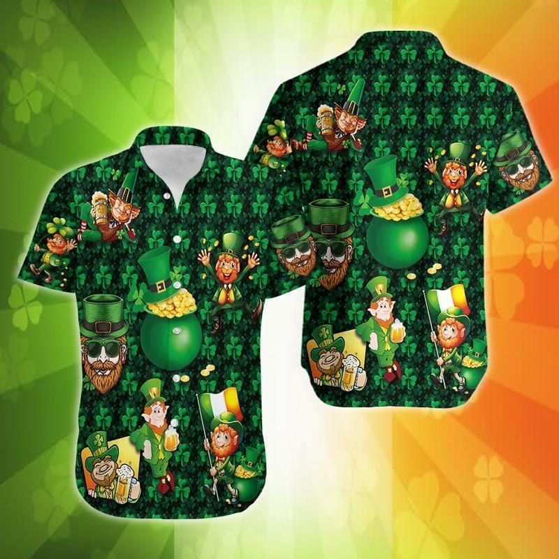 St Patrick'S Day May Your Pockets Be Heavy Aloha Hawaiian Shirt Colorful Short Sleeve Summer Beach Casual Shirt For Men And Women