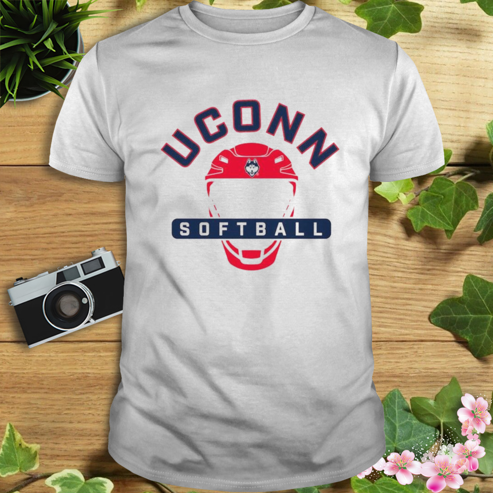 uconn Huskies catcher softball helmet shirt