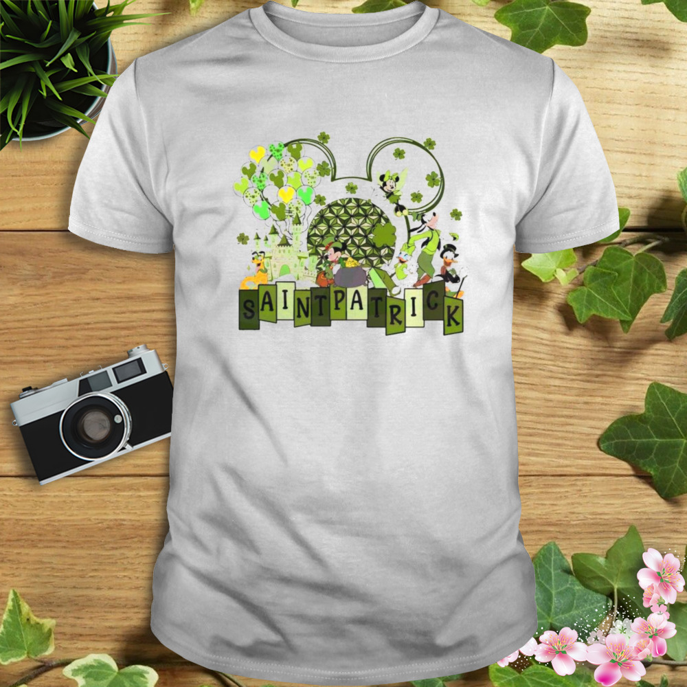 Disneyland st patrick’s day mickey head disney patrick’s day shirt