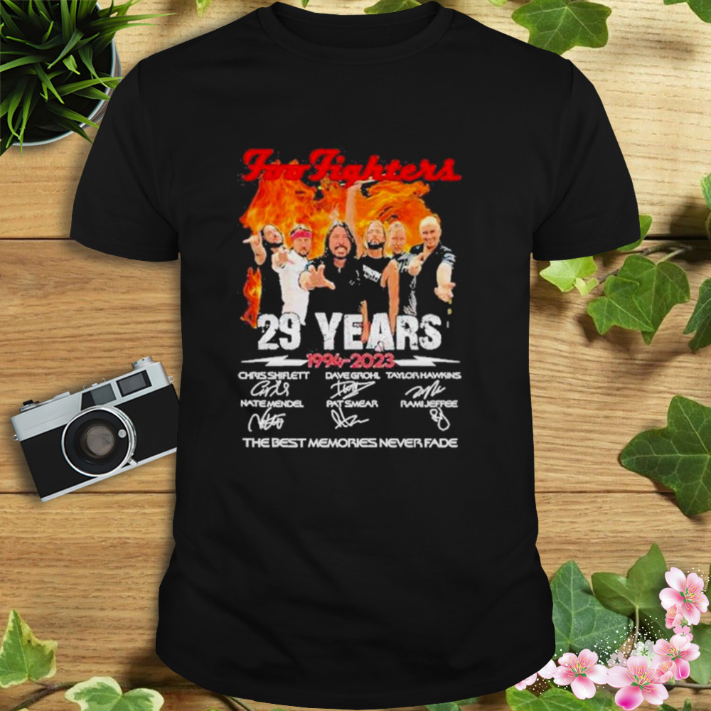 Foo Fighters 29 Years 1994 – 2023 Thank You For The Memories T-Shirt