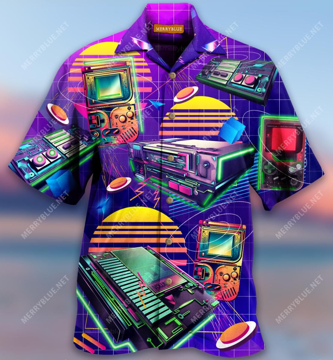 Game Consoles In The 80'S Memory Aloha Hawaiian Shirt Colorful Short Sleeve Summer Beach Casual Shirt For Men And Women