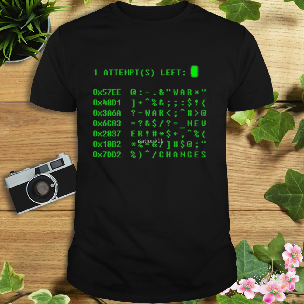 War Never Changes Fallout Game shirt