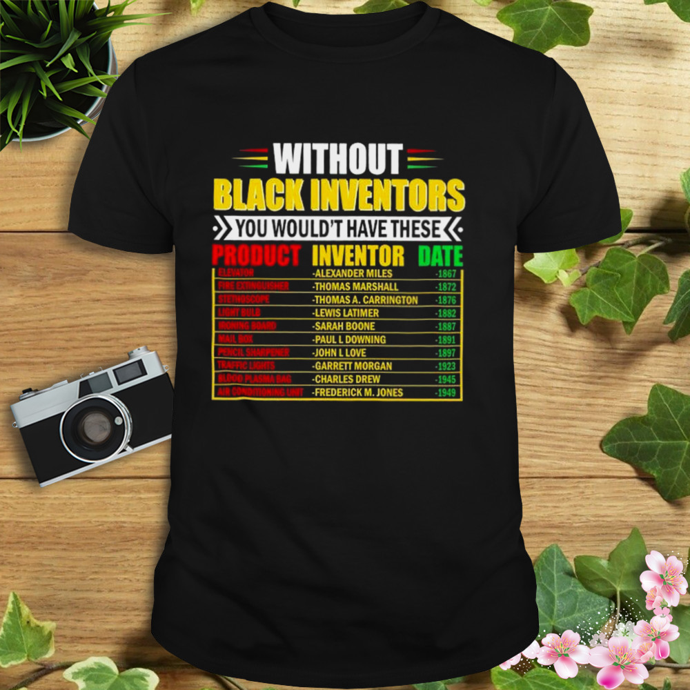 Without Black Inventors You Wouldn’t Have These Shirt