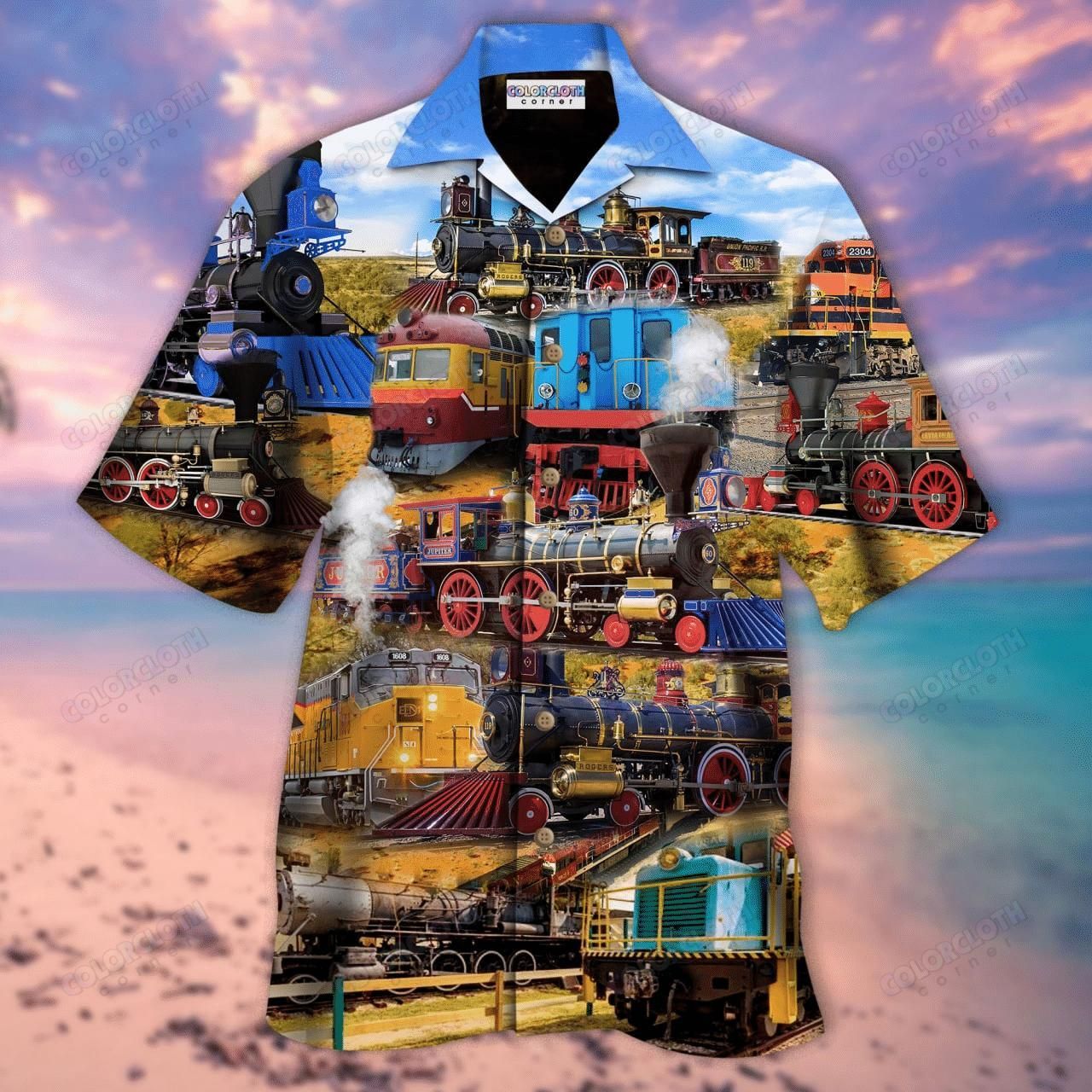 It'S Better To Travel Well Than To Arrive Train Aloha Hawaiian Shirt Colorful Short Sleeve Summer Beach Casual Shirt For Men And Women