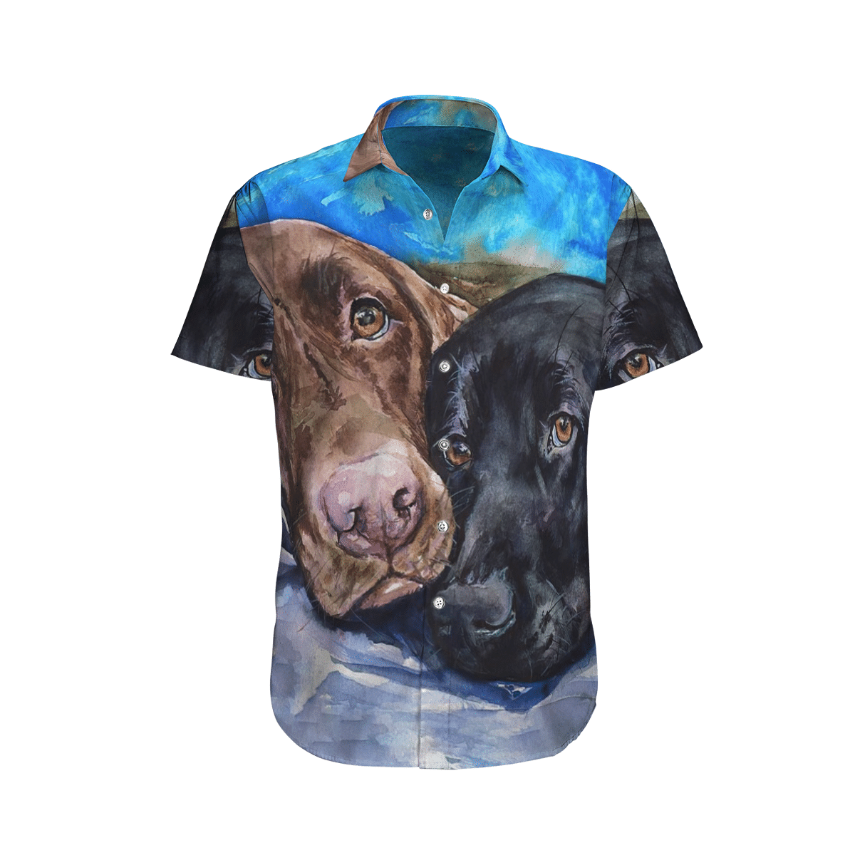 Labrador Retrievers Dog Couple Aloha Hawaiian Shirt Colorful Short Sleeve Summer Beach Casual Shirt For Men And Women