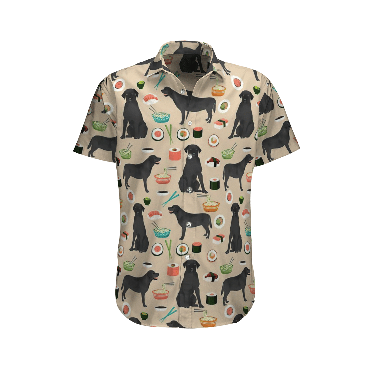 Labrador Retrievers Dog Food Aloha Hawaiian Shirt Colorful Short Sleeve Summer Beach Casual Shirt For Men And Women