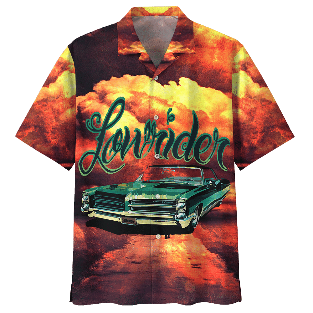 Lowrider Car Aloha Hawaiian Shirt Colorful Short Sleeve Summer Beach Casual Shirt For Men And Women