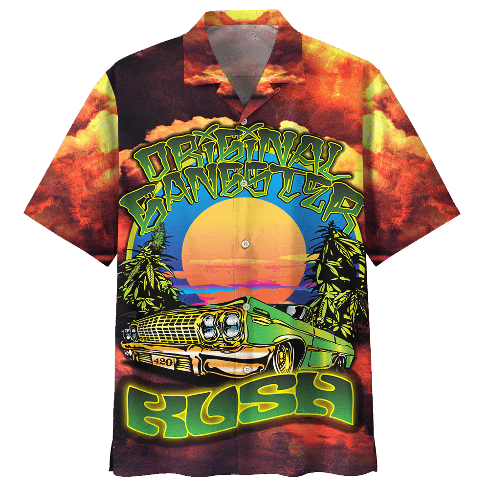 Lowrider Rush Car Aloha Hawaiian Shirt Colorful Short Sleeve Summer Beach Casual Shirt For Men And Women