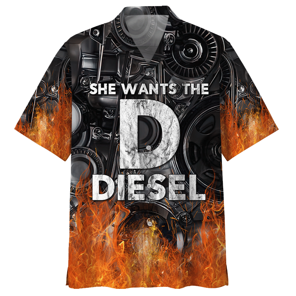 Mechanic She Wants The Diesel Aloha Hawaiian Shirt Colorful Short Sleeve Summer Beach Casual Shirt For Men And Women