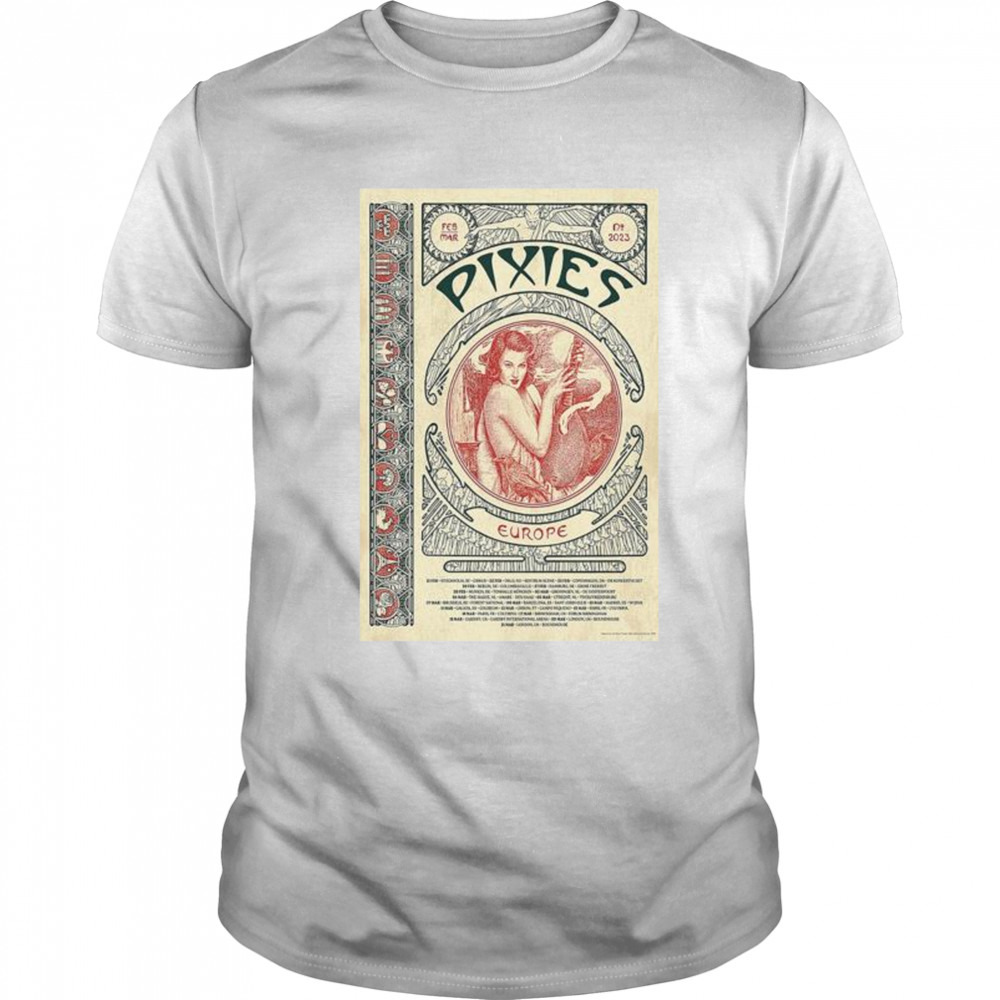Pixies Europe Tour, Feb & March 2023 Limited Poster shirt