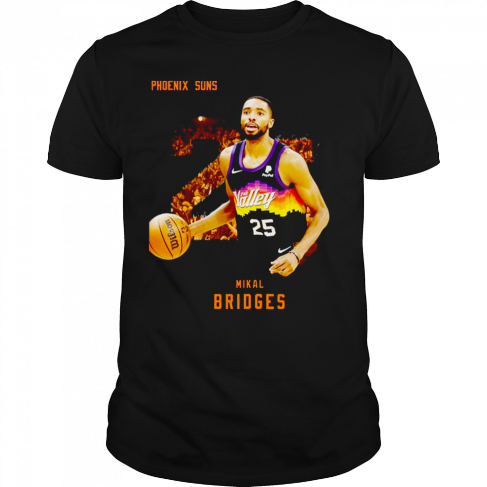 The Number 25 Of Suns Mikal Bridges shirt