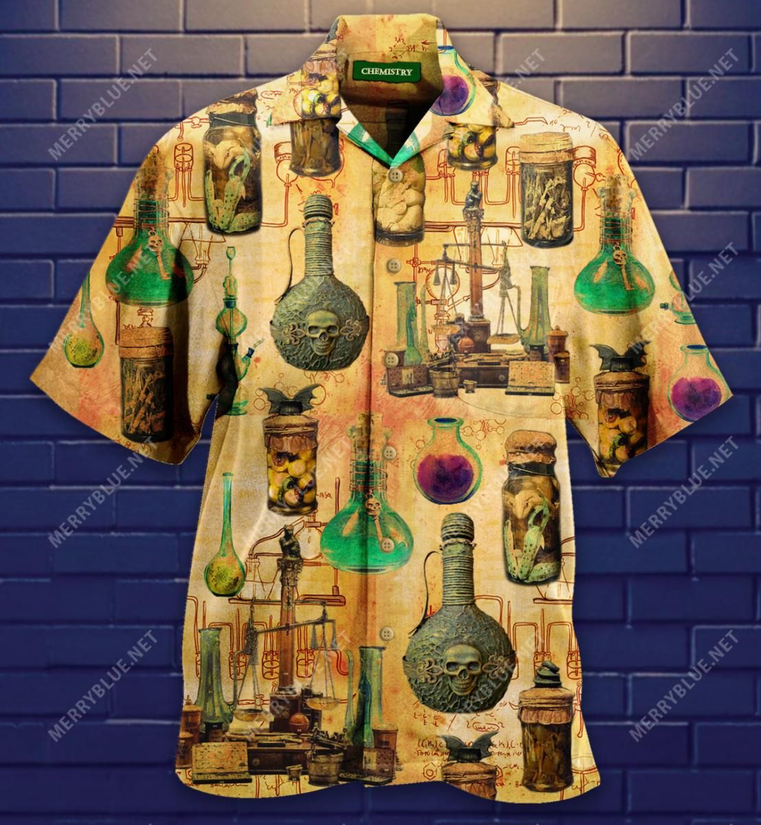 There'S Nothing Colder Than Chemistry Aloha Hawaiian Shirt Colorful Short Sleeve Summer Beach Casual Shirt For Men And Women