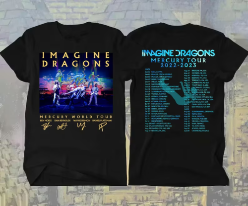 Updated 2023 Tour Imagine Dragons Mercury Tour 2022 2023 T-shirt