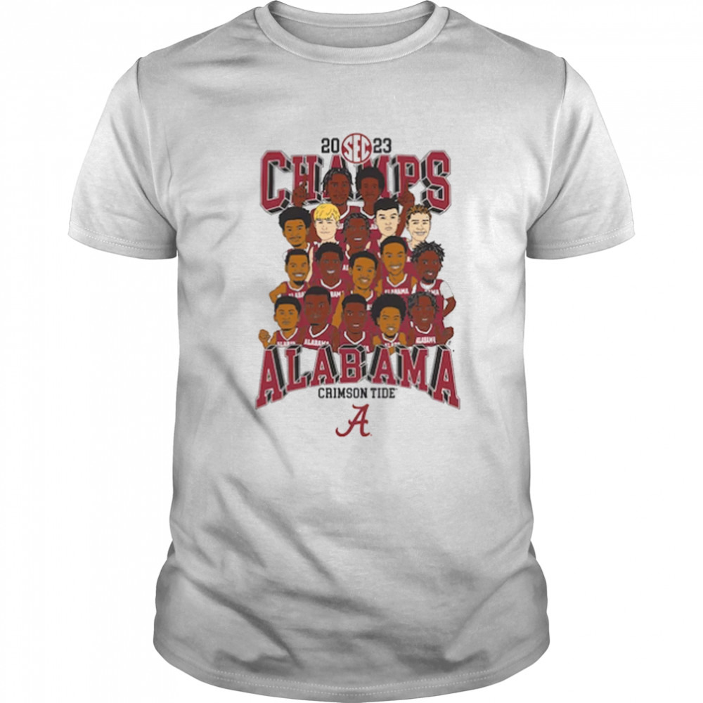 Alabama Crimson Tide Blue84 2023 SEC Men’s Basketball Regular Season Champions T-Shirt