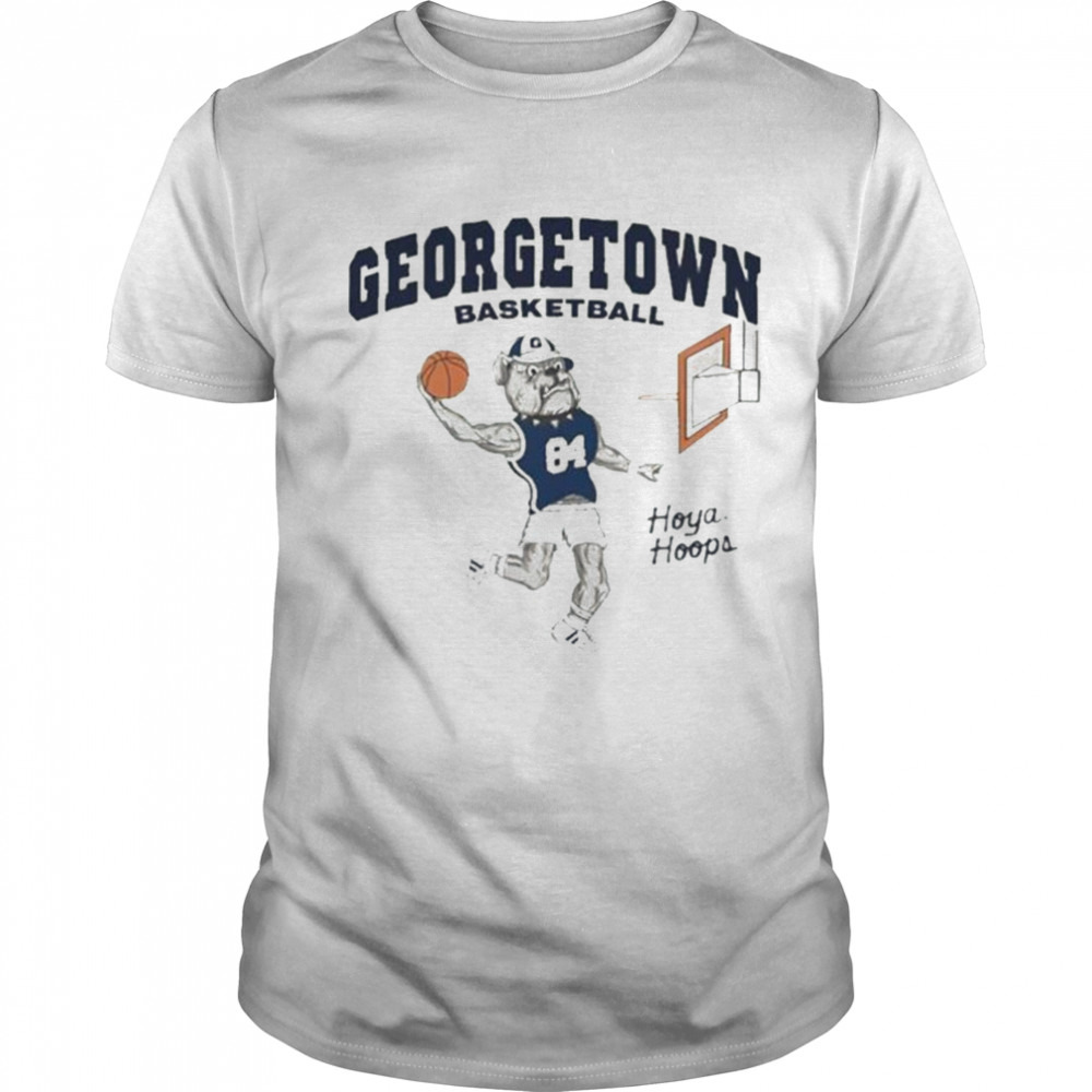 Dunking Bulldog Georgetown Basketball Shirt