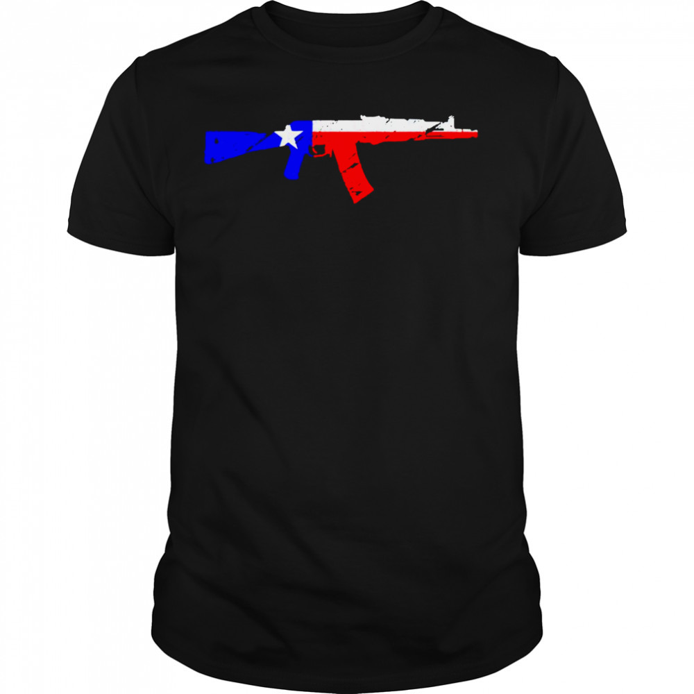 Texas AK flag shirt