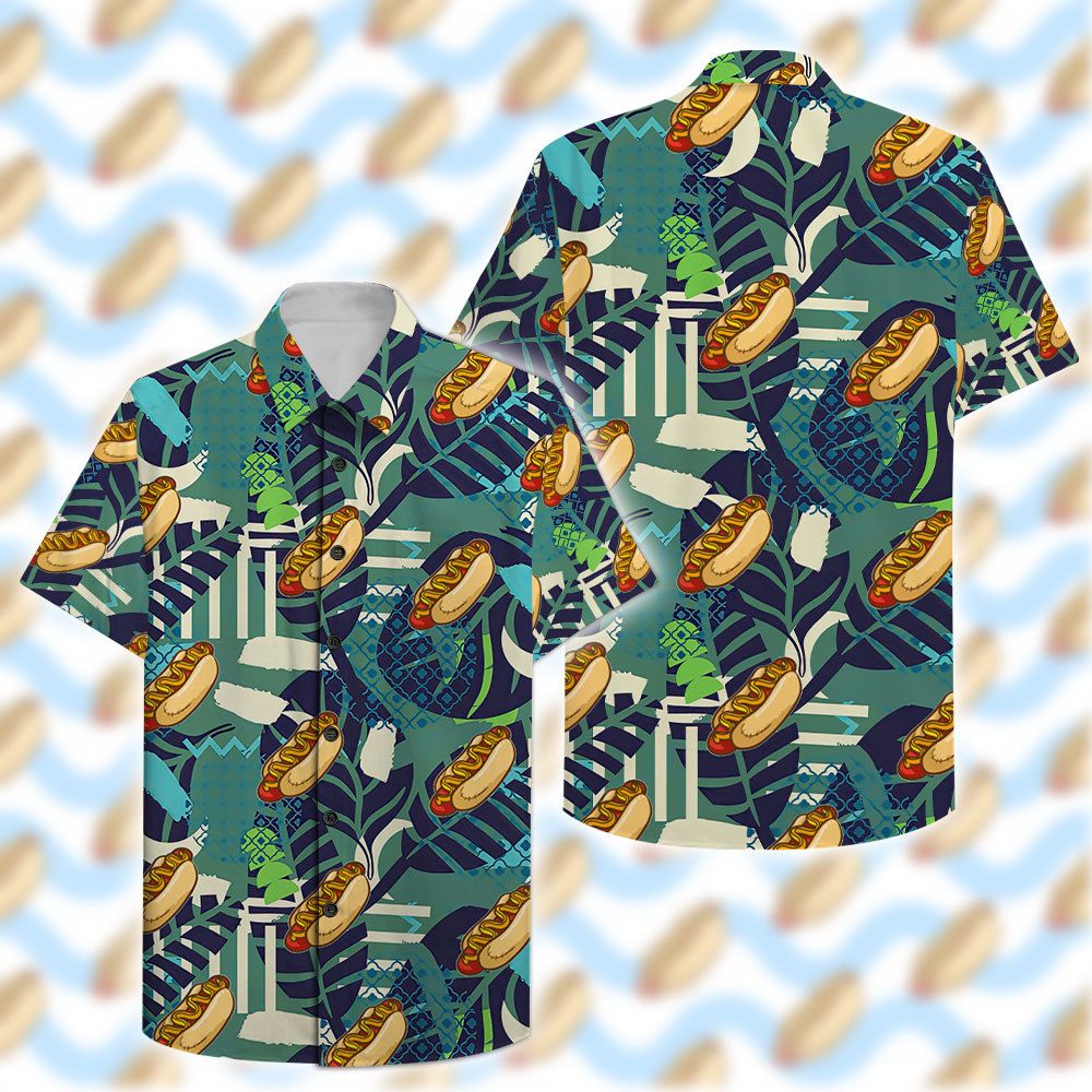3D Hotdog HAWAIIAN SHIRT NAT010