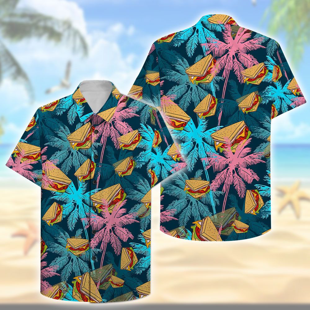 3D Sandwich HAWAIIAN SHIRT NAT011