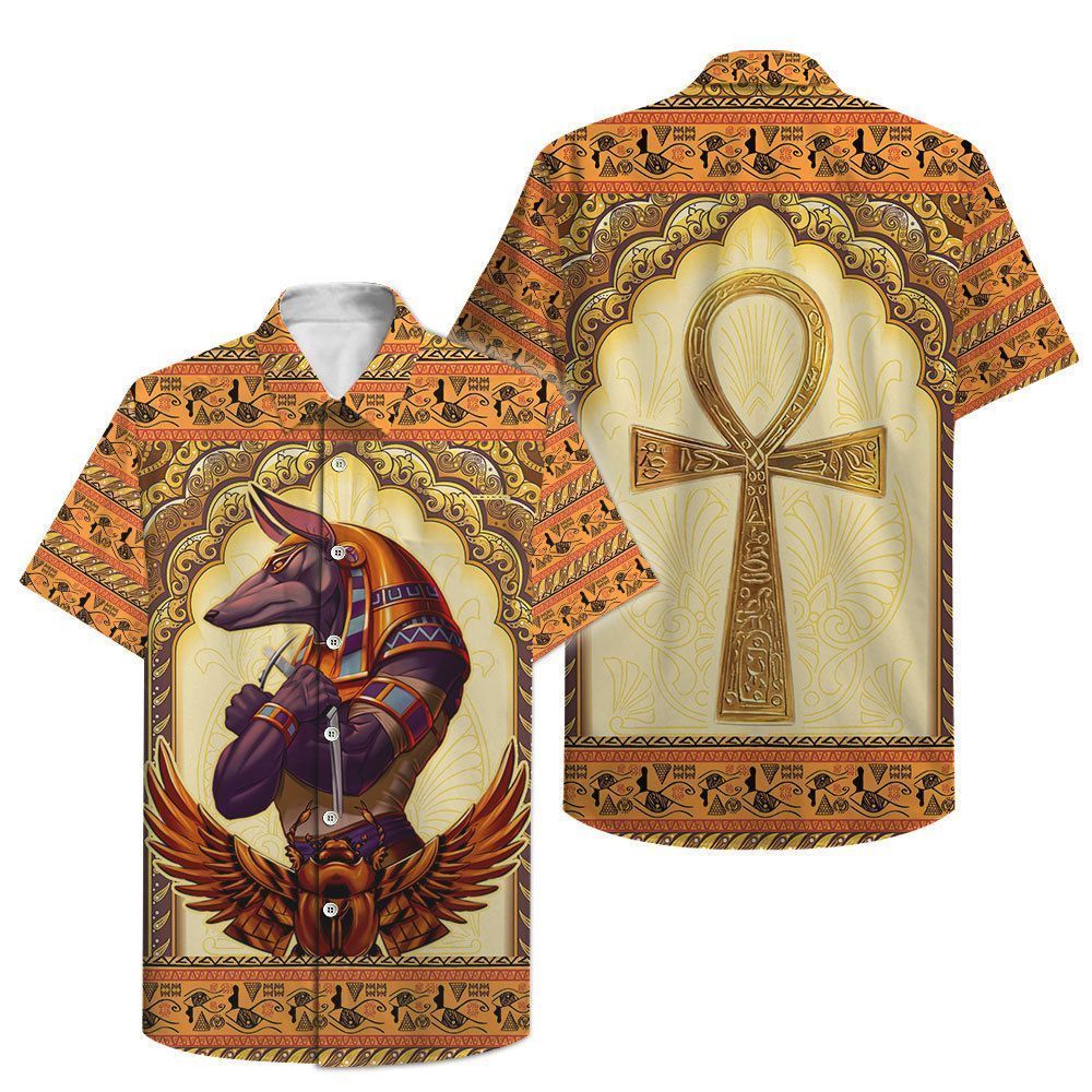 Ancient Egypt God Anubis 3D All-Over Printed Hawaiian Shirt 3000 BCE - AEG1652C