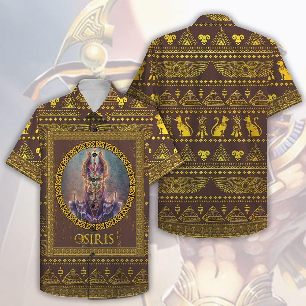 Ancient Egypt God Osiris 3D All-Over Printed Hawaiian Shirt 3000 BCE - AEG1639C