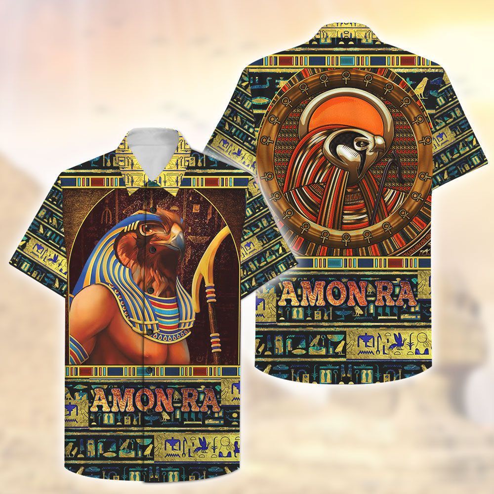 Ancient Egypt God RA 3D All-Over Printed Hawaiian Shirt 3000 BCE - AEG1638C