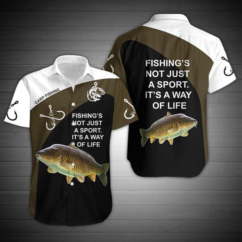 Carp Fishing Fishing's not just a sport, It's a way of life custom name Aloha Hawaiian Shirts #KV