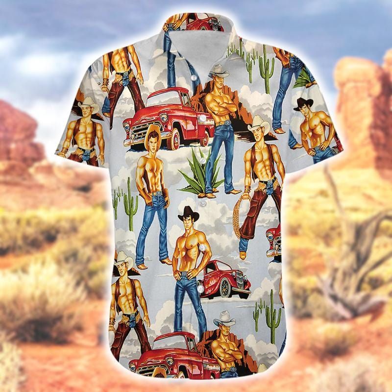 Cowboy Western Body Vintage Hawaiian Shirts