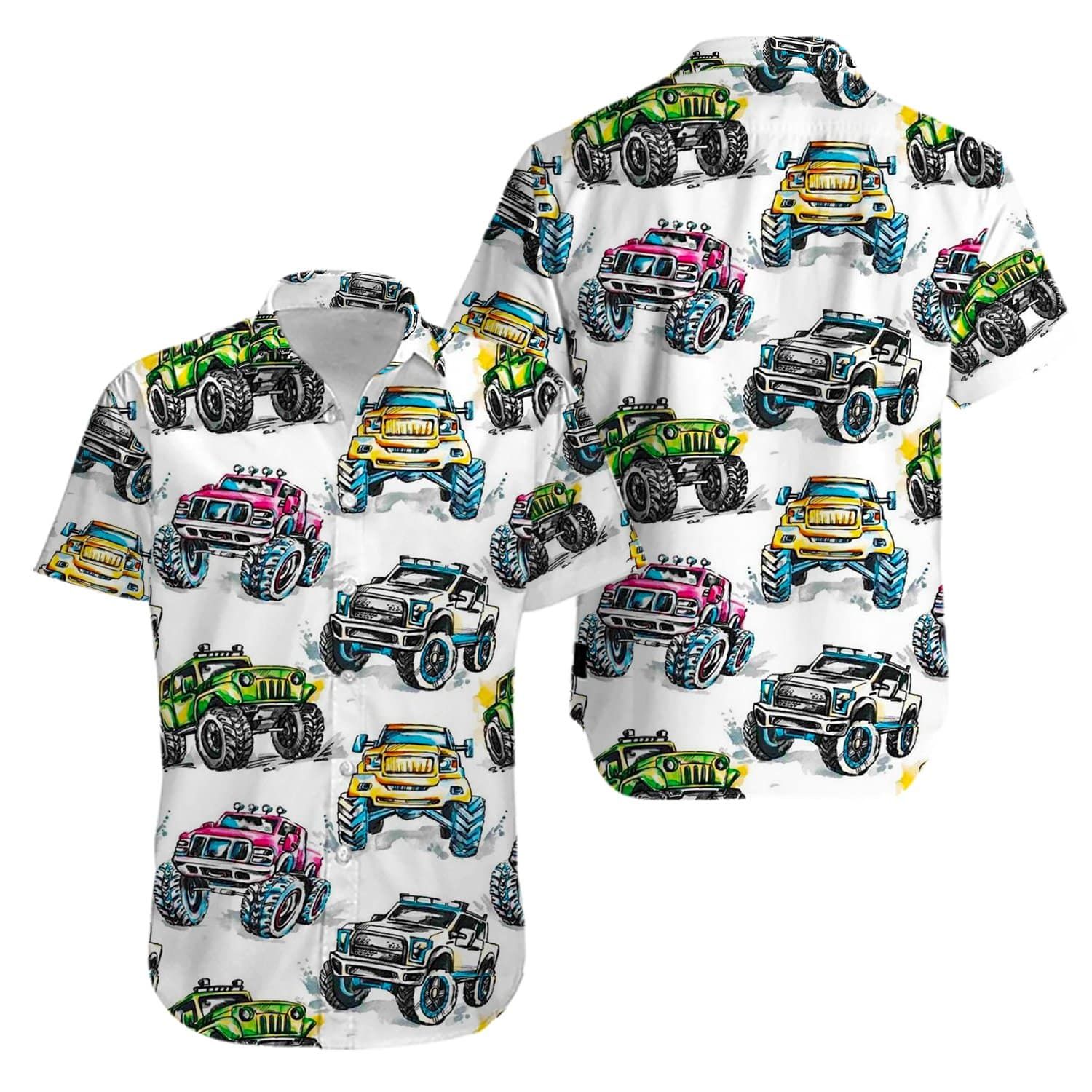 Jeep Car Color Hawaiian Aloha Shirts #KV