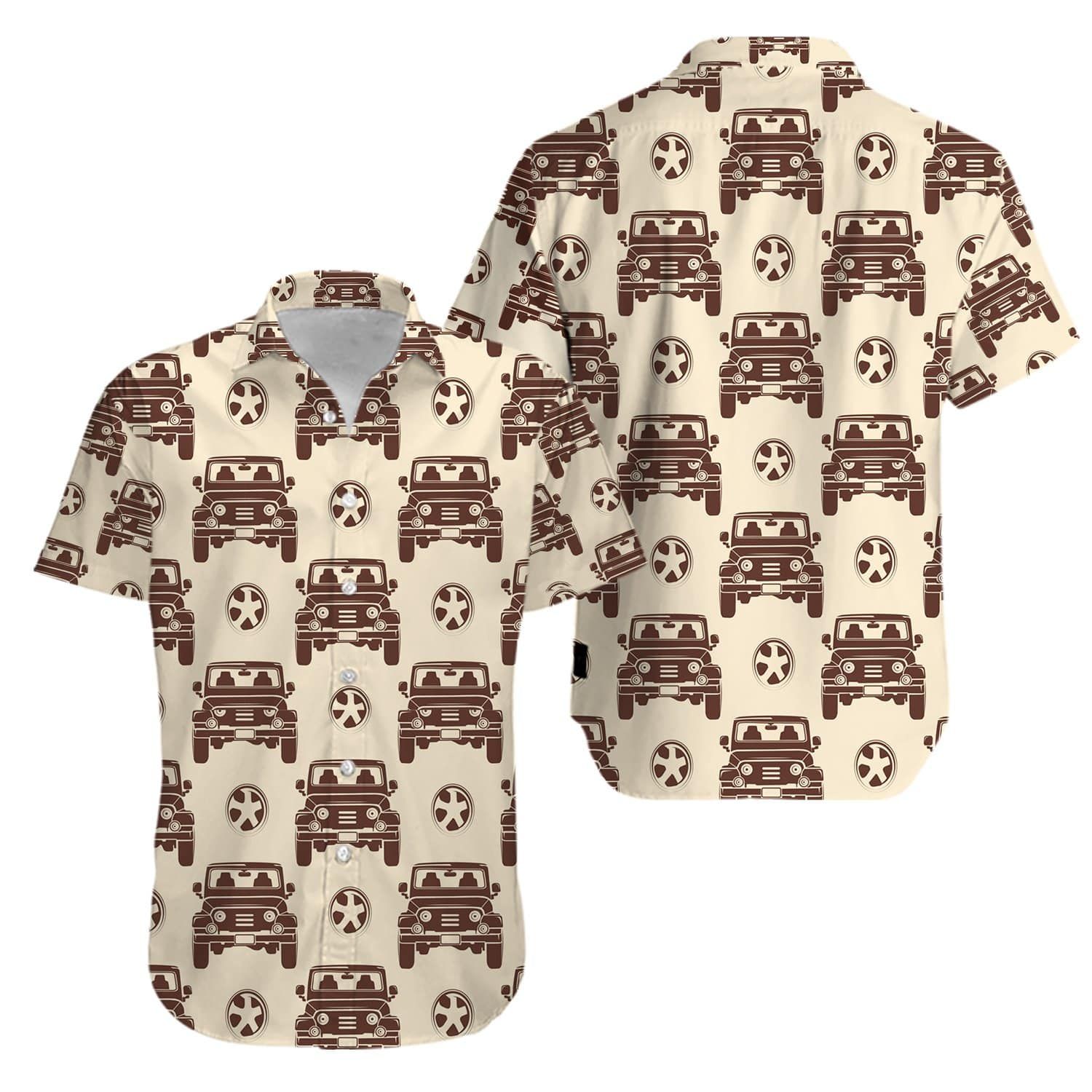 Jeep Car Vintage Hawaiian Aloha Shirts #KV