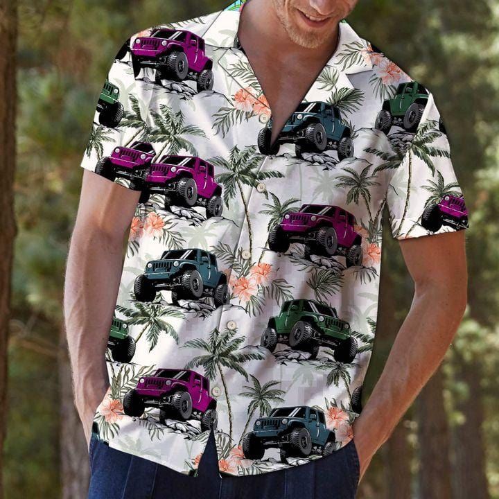 Summer Jeep Coconut Unisex Hawaiian Shirts