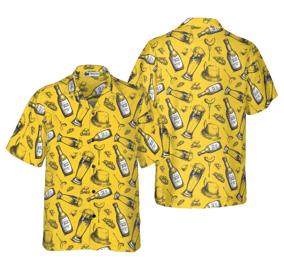 Beer Bottle Hawaiian Shirt