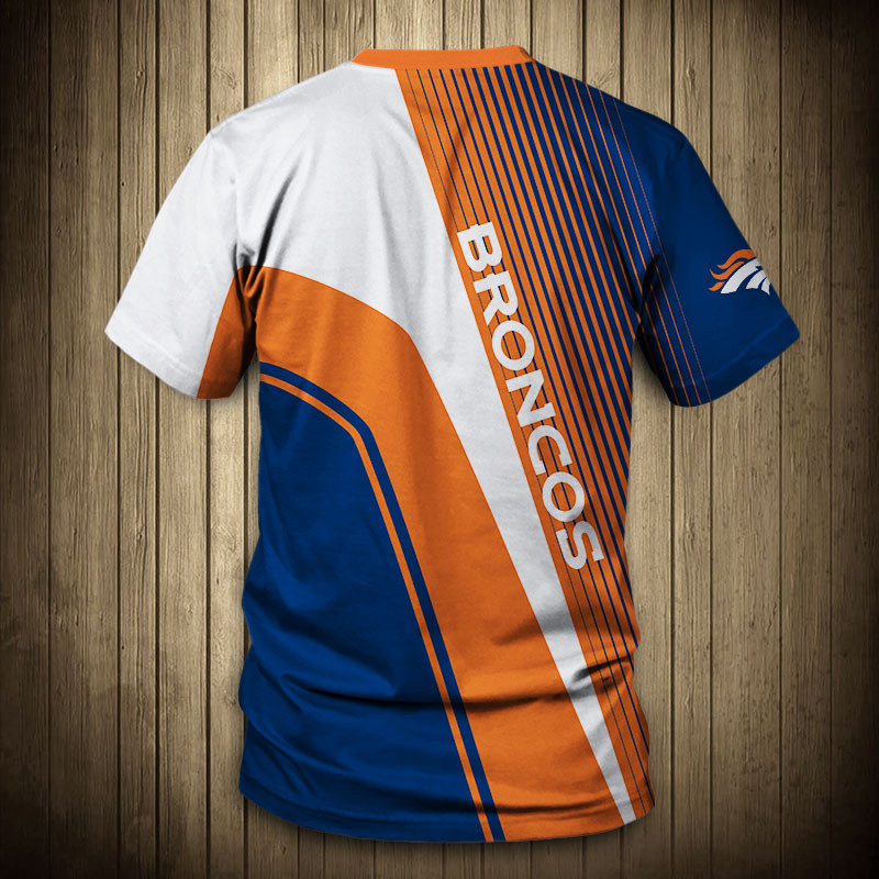 Denver Broncos T-shirt 3D Short Sleeve O Neck gift for fan NFL