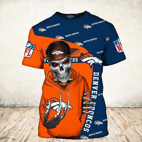 Denver Broncos T-shirt Cute Death gift for men