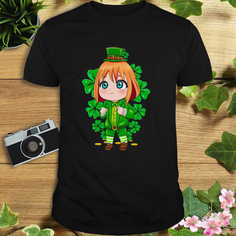 Ginger Leprechaun Shamrock Anime Manga St Patrick’s Day shirt