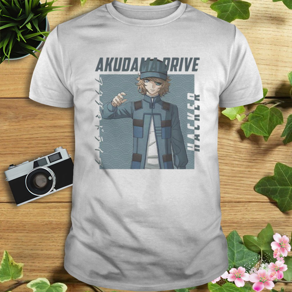 Hacker Colored Background Akudama Drive shirt