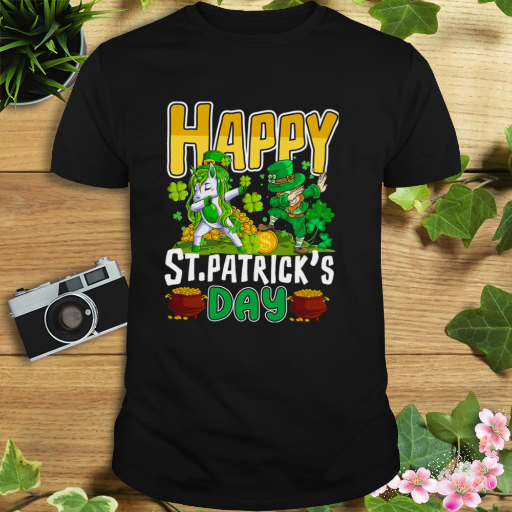 Happy St Patrick’s Day Unicorn Dab shirt