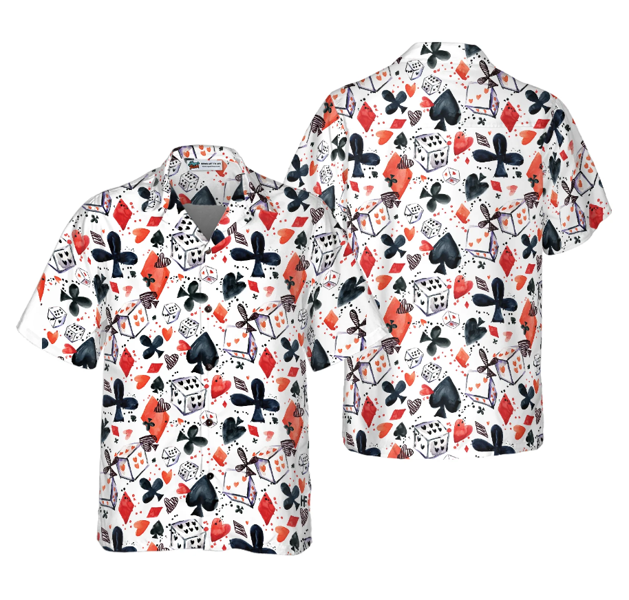 I Love Poker Shirt For Men Hawaiian Shirt