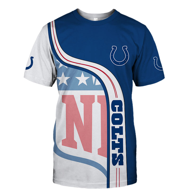 Indianapolis Colts T-shirt 3D summer 2020 Short Sleeve gift for fan