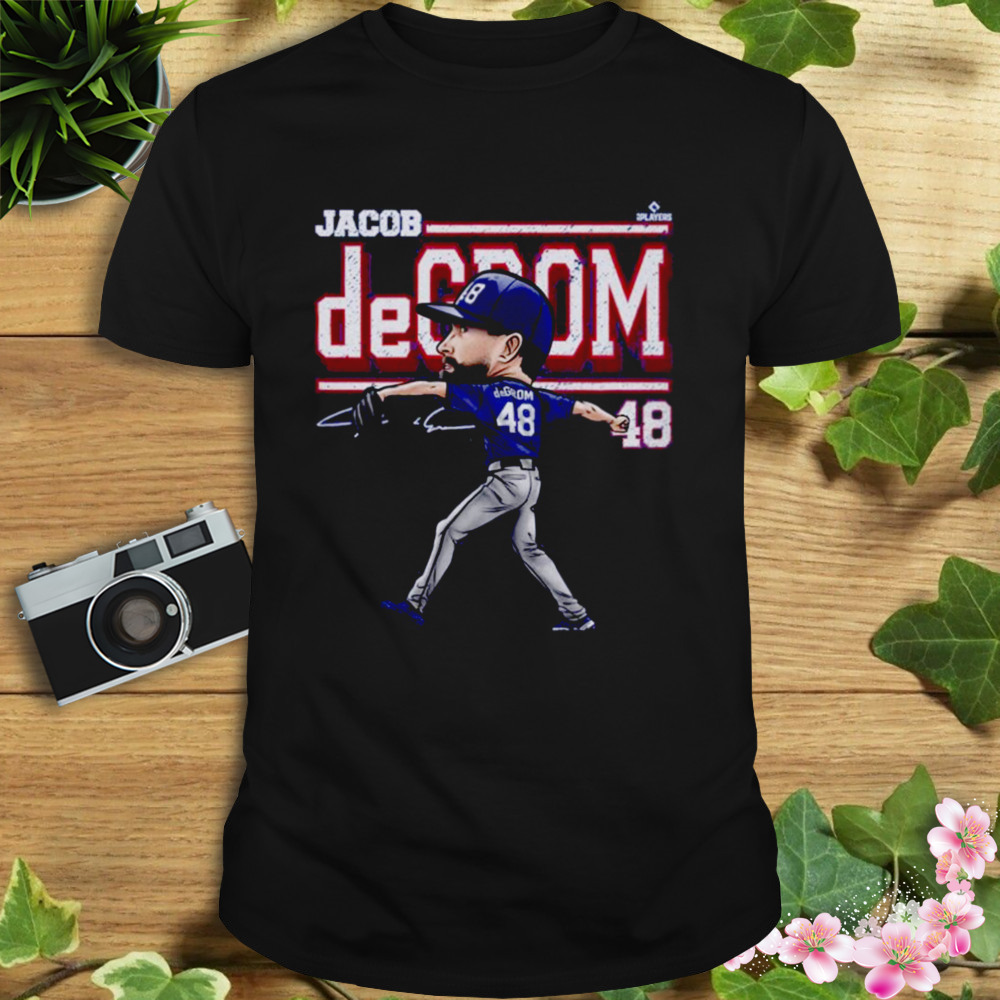 Jacob DeGrom Texas Cartoon Signature Shirt