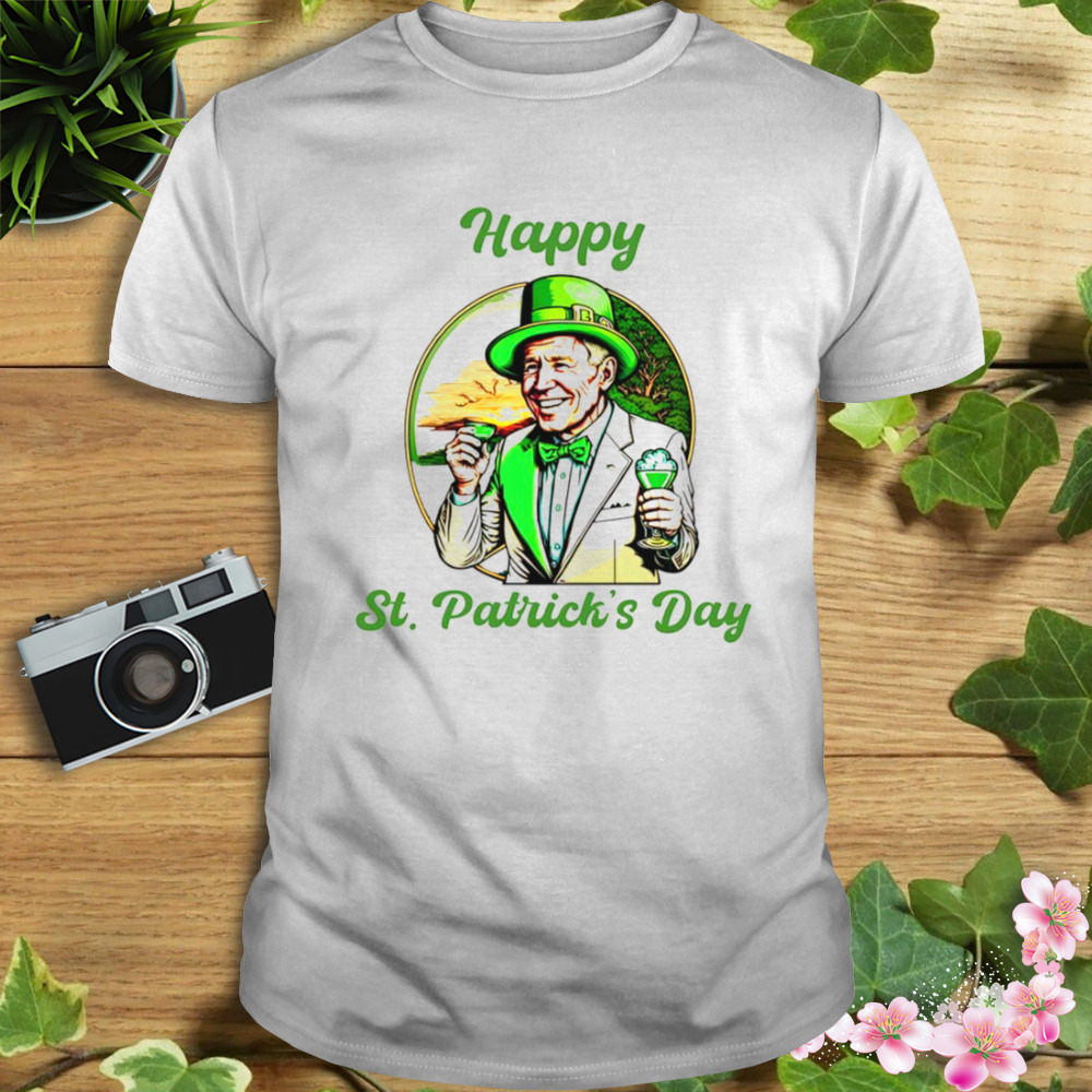 Joe Biden As Funny Leprechaun St Patrick’s Day Shamrock shirt