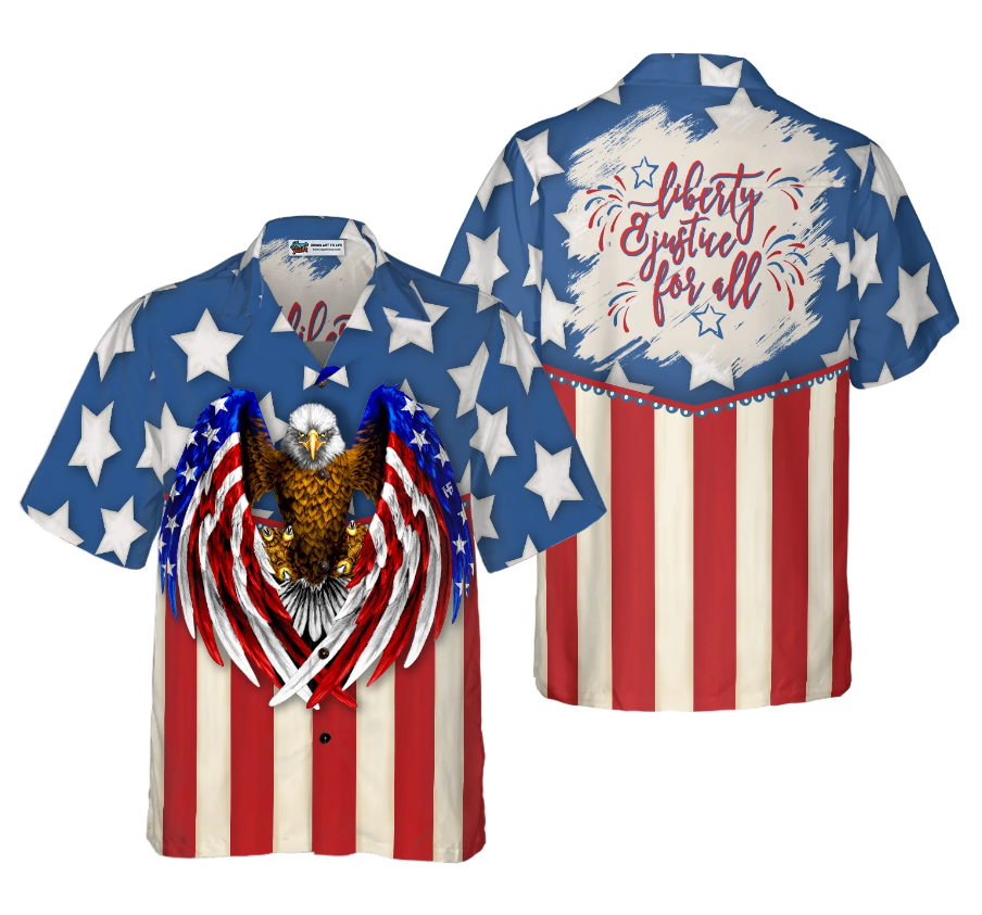 Liberty And Justice For All Hawaiian Shirt