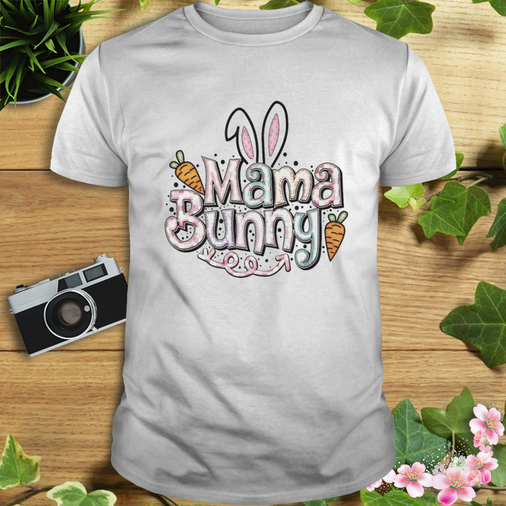 Mama bunny cute colorful mama bunny T-shirt