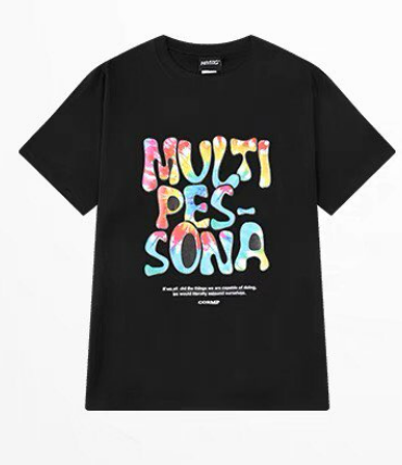 Multi Pessona Black T-Shirt
