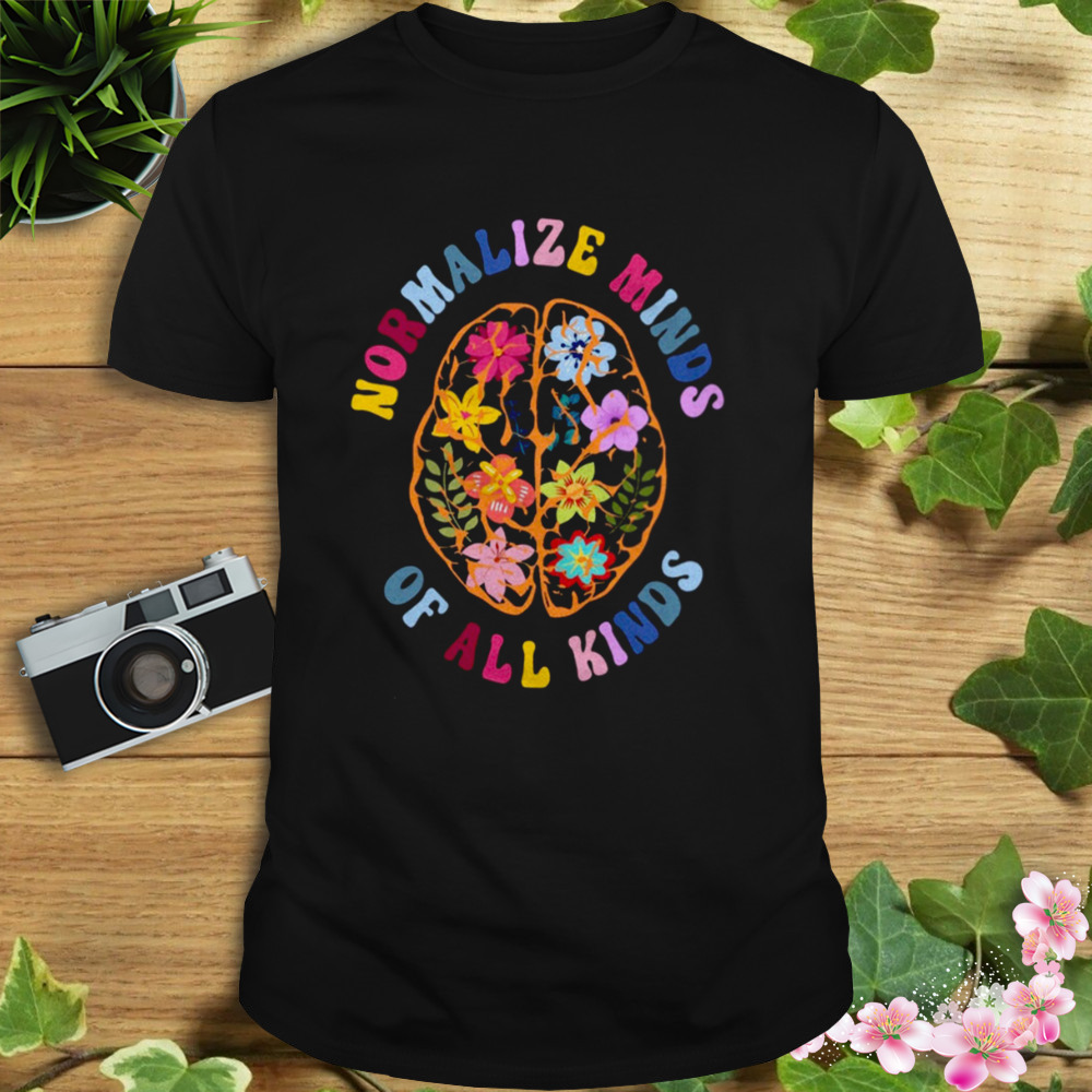 Normalize Minds Of All Kinds Floral Shirt