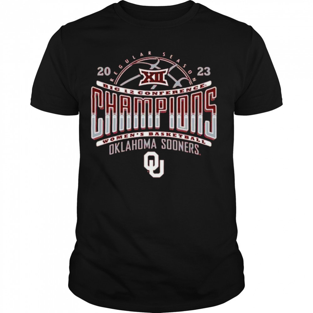 Oklahoma Sooners Crimson 2023 Big 12 Women’s Basketball Champions Shirt