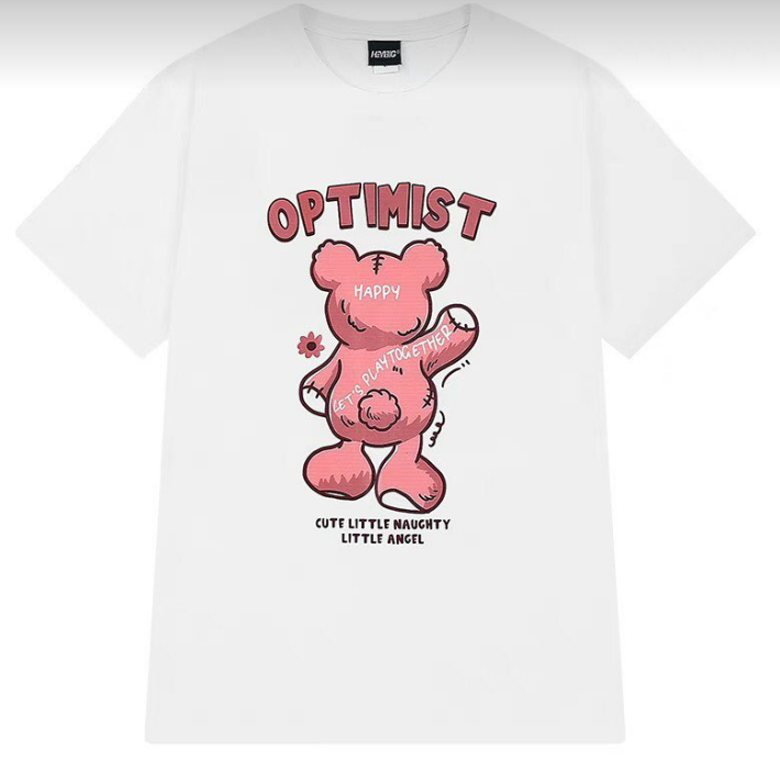 Optimist Bear Cute Little Naughty Little Angel T-Shirt